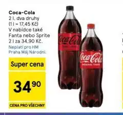 Tesco Coca cola, fanta, sprite nabídka