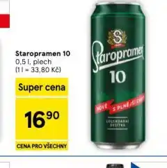 Tesco Pivo staropramen 10 nabídka