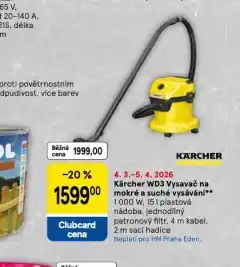Tesco Kärcher wd3 vysavač nabídka