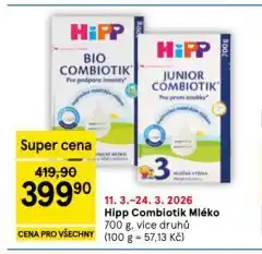 Tesco Hipp combiotik mléko nabídka