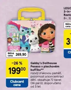 Tesco Gabby´s dolihouse pexeso v plechovém kufříku nabídka