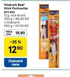 Tesco Vitakraft beef sticks pochoutky pro psy nabídka
