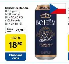 Tesco Pivo krušovice bohém nabídka