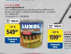 Tesco Luxol originální barva nabídka