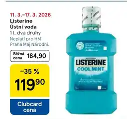Tesco Listerine Ústní voda nabídka