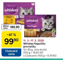 Tesco Whiskas Kapsičky pro kočky nabídka