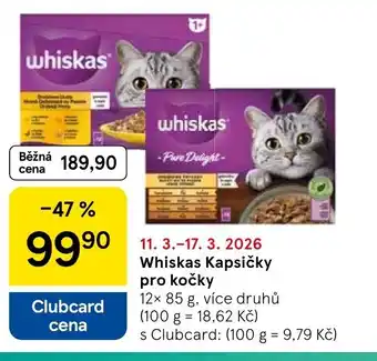 Tesco Whiskas Kapsičky pro kočky nabídka