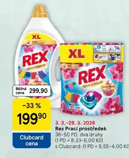 Tesco Rex Prací prostředek nabídka