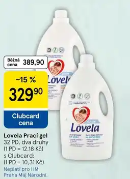 Tesco Lovela Prací gel nabídka