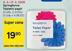 Tesco Springforce Toaletní papír nabídka