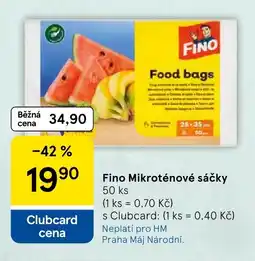 Tesco Fino Mikroténové sáčky nabídka