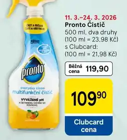 Tesco Pronto Čistič nabídka