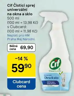 Tesco Cif Čisticí sprej univerzální na okna a sklo nabídka