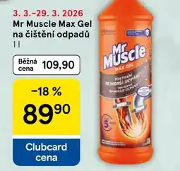 Tesco Mr Muscle Max Gel na čištění odpadů nabídka