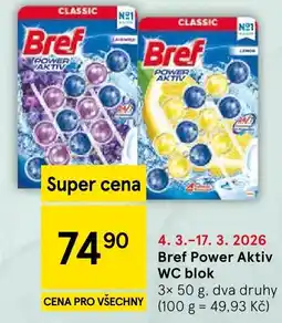 Tesco Bref Power Aktiv WC blok nabídka