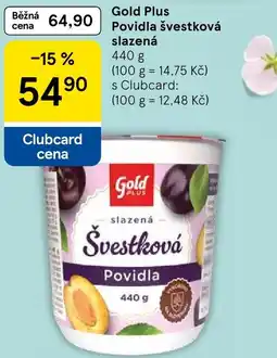 Tesco Gold Plus Povidla švestková slazená nabídka