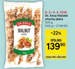Tesco Dr. Ensa Vlašské ořechy jádra nabídka