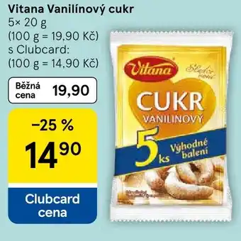 Tesco Vitana Vanilínový cukr nabídka