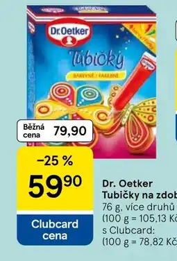 Tesco Dr. Oetker Tubičky na zdobení nabídka