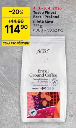 Tesco Tesco Finest Brazil Pražená mletá káva nabídka