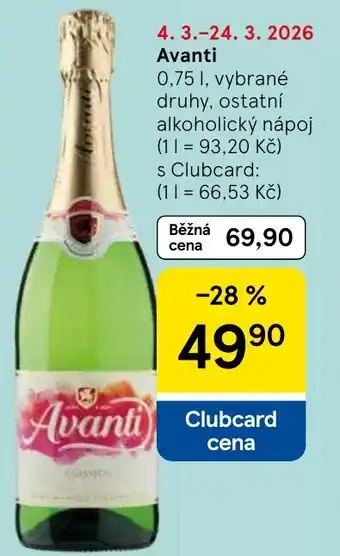 Tesco Avanti nabídka