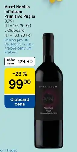 Tesco Musti Nobilis Infinitum Primitivo Puglia nabídka