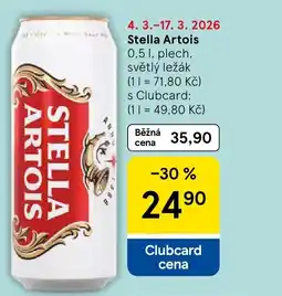 Tesco Stella Artois nabídka