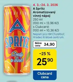 Tesco A Spritz Aromatizovaný vinný nápoj nabídka