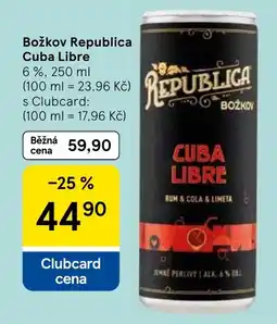 Tesco Božkov Republica Cuba Libre nabídka