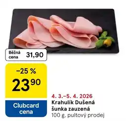Tesco Krahulík Dušená šunka zauzená nabídka