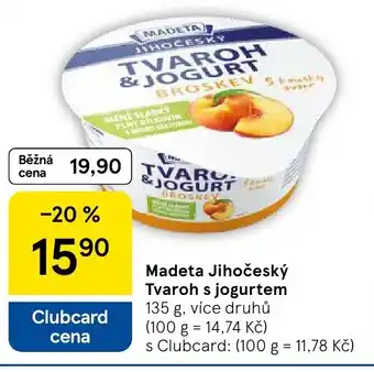 Tesco Madeta Jihočeský Tvaroh s jogurtem nabídka