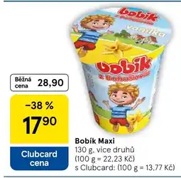 Tesco Bobík Maxi nabídka