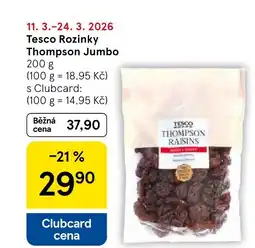 Tesco Tesco Rozinky Thompson Jumbo nabídka