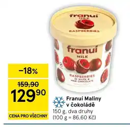 Tesco Franuí Maliny v čokoládě nabídka