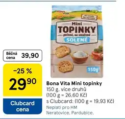 Tesco Bona Vita Mini topinky nabídka