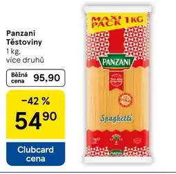 Tesco Panzani Těstoviny nabídka
