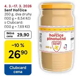 Tesco Senf Hořčice nabídka