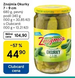 Tesco Znojmia Okurky 7-9 cm nabídka