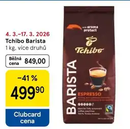 Tesco Tchibo Barista nabídka