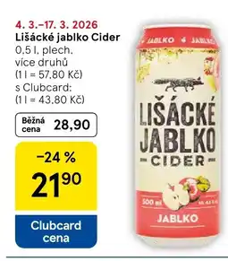 Tesco Lišácké jablko Cider nabídka