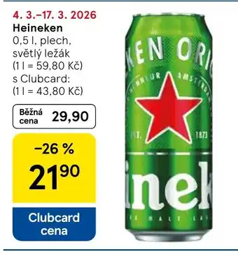 Tesco Heineken nabídka