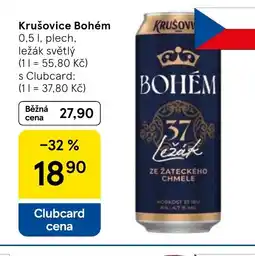 Tesco Krušovice Bohém nabídka