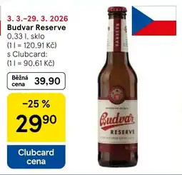 Tesco Budvar Reserve nabídka