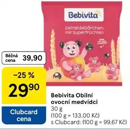 Tesco Bebivita Obilní ovocní medvídci nabídka