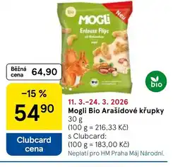 Tesco Mogli Bio Arašídové křupky nabídka
