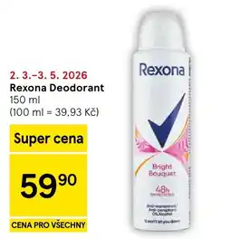 Tesco Rexona Deodorant nabídka