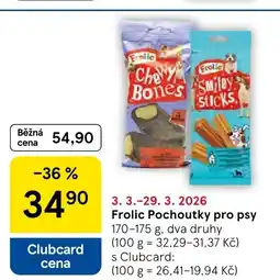Tesco Frolic Pochoutky pro psy nabídka