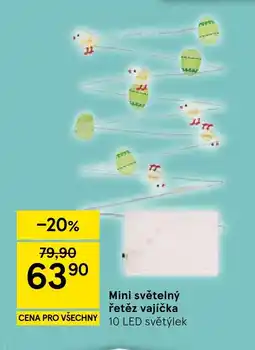 Tesco Mini světelný řetěz vajíčka nabídka