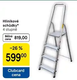 Tesco Hliníkové schůdky nabídka