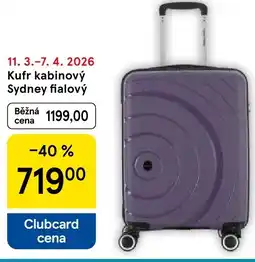 Tesco Kufr kabinový Sydney fialový nabídka